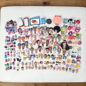 Over 150 Pcs L.O.L LOL  Surprise Dolls, Accessories and Furniture Bundle Lot